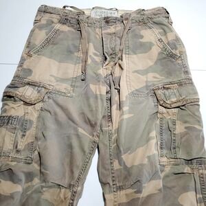 Abercrombie & Fitch Men’s Camouflage Cargo Pants - Tan & Green